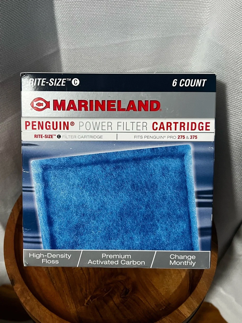 Marineland Penguin Power Rite-Size C Filter Replacement Cartridge Blue 6 Count